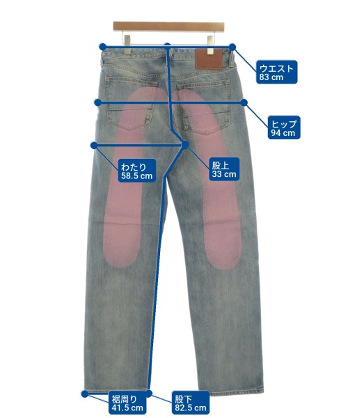 EVISU（エビス）デニムパンツ 青 サイズ:33(L位) メンズ/2200711861039