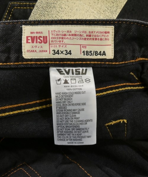 EVISU（エビス）デニムパンツ 黒 サイズ:34(XL位) メンズ/2200715347027