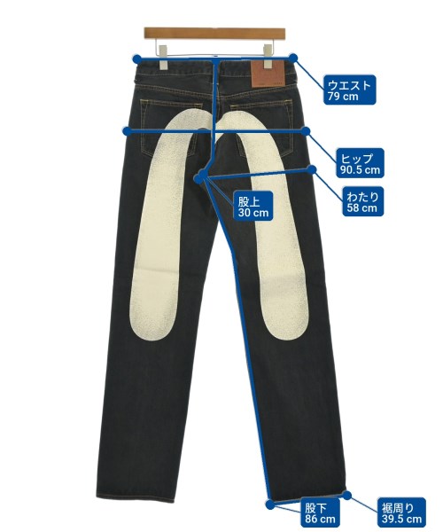 EVISU（エビス）デニムパンツ 黒 サイズ:29(S位) メンズ/2200716755029