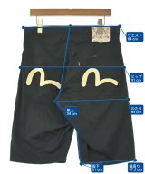 EVISU（エビス）ショートパンツ 黒 サイズ:36(XS位) メンズ/2200660923208