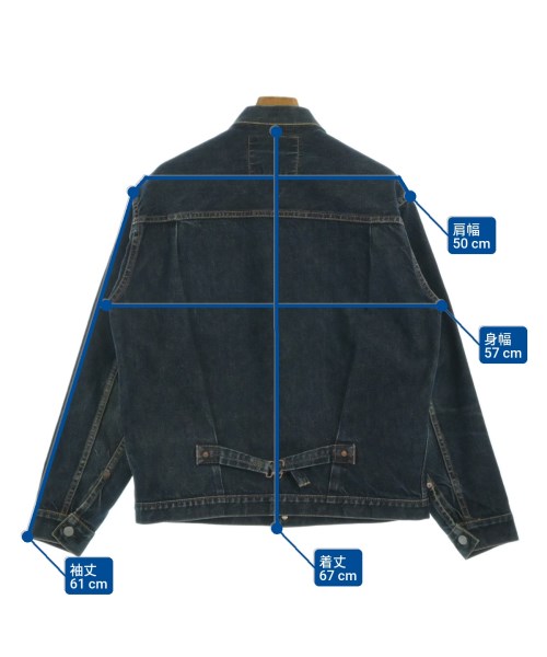EVISU（エビス）デニムジャケット 紺 サイズ:42(L位) メンズ/2200665724107