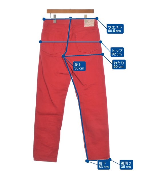 EVISU（エビス）その他 赤 サイズ:34(XL位) メンズ/2200665922046