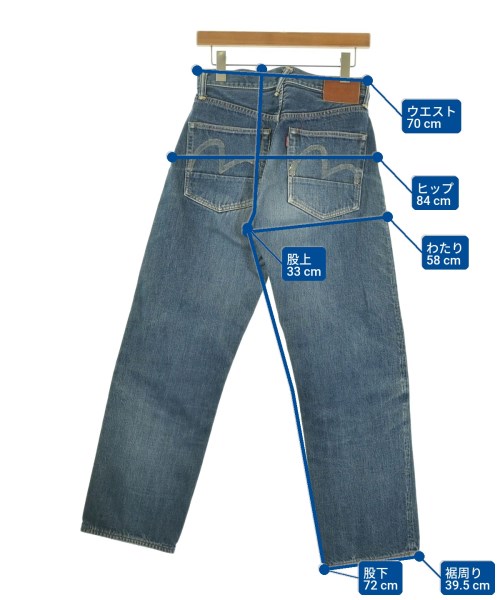 EVISU（エビス）デニムパンツ 青 サイズ:29(L位) レディース/2200731321032
