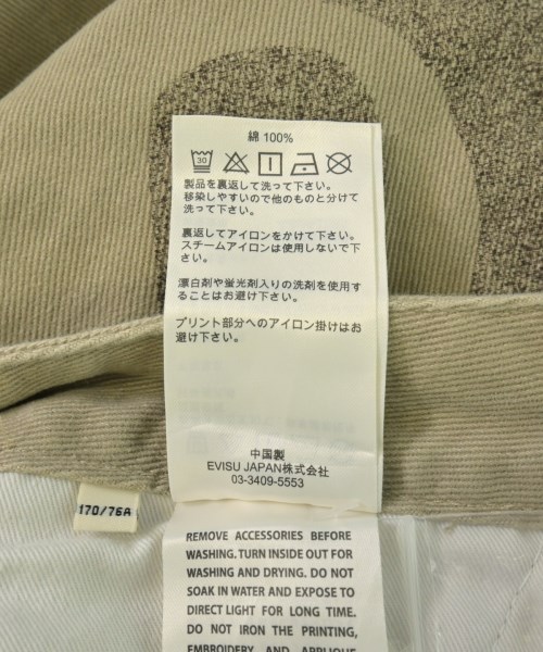 EVISU（エビス）カーゴパンツ ベージュ サイズ:M メンズ/2200723219019
