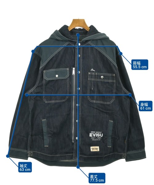 EVISU（エビス）デニムジャケット 紺 サイズ:M メンズ/2200727451040
