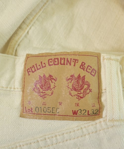 Full COUNT（フルカウント）デニムパンツ 白 サイズ:32(L位) メンズ/2200643797086