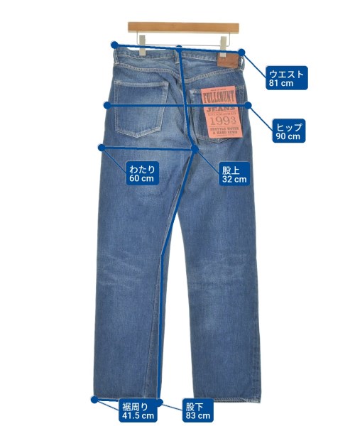 Full COUNT（フルカウント）デニムパンツ 青 サイズ:34(XL位) メンズ/2200623498217