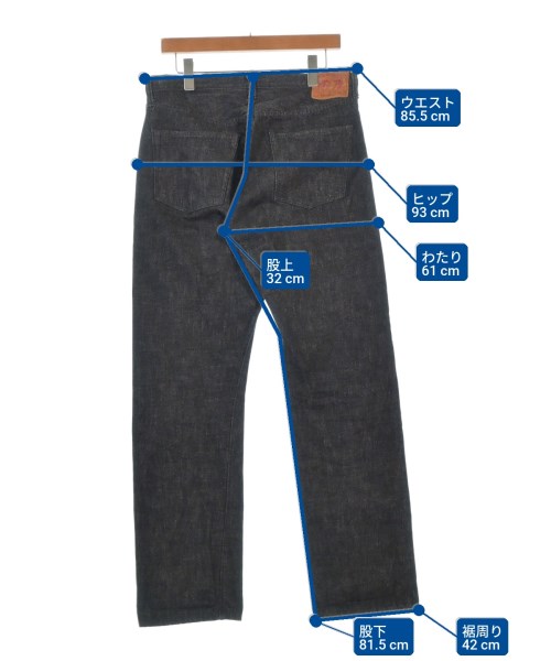 Full COUNT（フルカウント）デニムパンツ 黒 サイズ:31(M位) メンズ/2200671397081