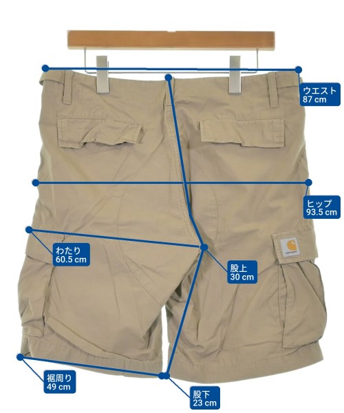Carhartt（カーハート）ショートパンツ ベージュ サイズ:32(L位) メンズ/2200640135096