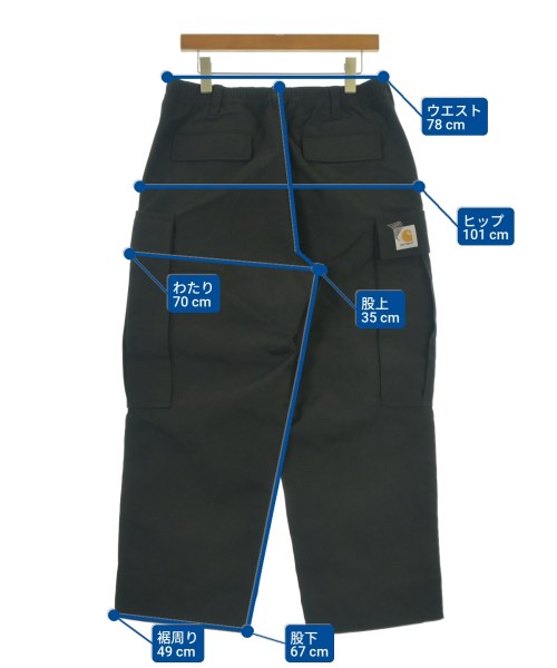 Carhartt（カーハート）カーゴパンツ 黒 サイズ:S メンズ/2200626549053