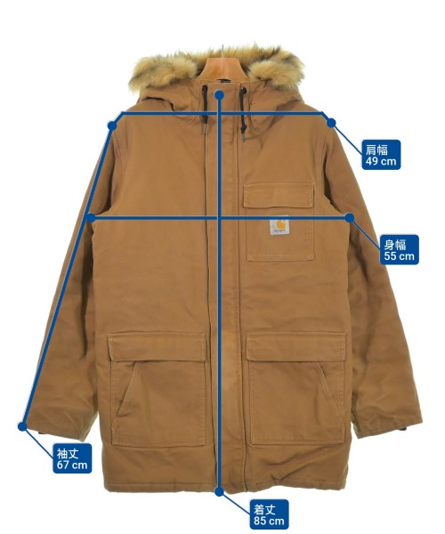 Carhartt（カーハート）ダウンジャケット/ダウンベスト ベージュ サイズ:S メンズ/2200628403018