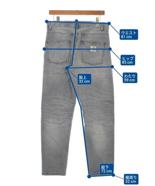 Carhartt（カーハート）デニムパンツ グレー サイズ:28(M位) メンズ/2200632116010