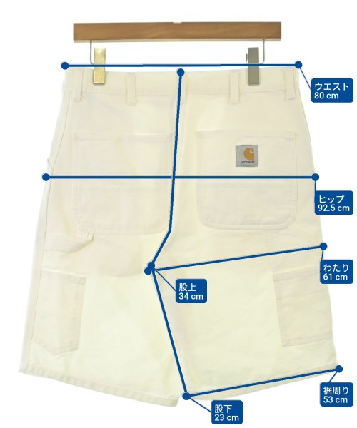 Carhartt（カーハート）ショートパンツ 白 サイズ:32(L位) メンズ/2200674717039