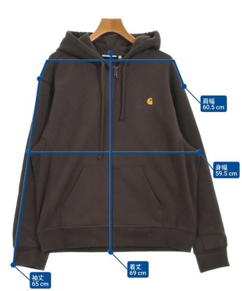 Carhartt（カーハート）パーカー 茶 サイズ:L メンズ/2200681542020