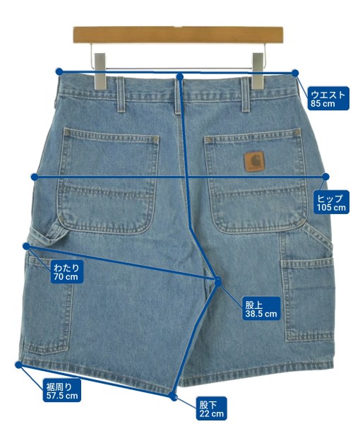 Carhartt（カーハート）ショートパンツ 青 サイズ:33(L位) メンズ/2200676862195