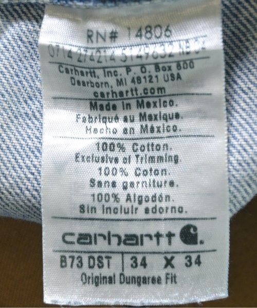 Carhartt（カーハート）デニムパンツ 青 サイズ:34(XL位) メンズ/2200710946027