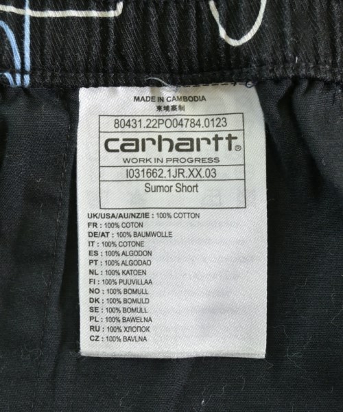 Carhartt（カーハート）ショートパンツ 黒 サイズ:M メンズ/2200713160123