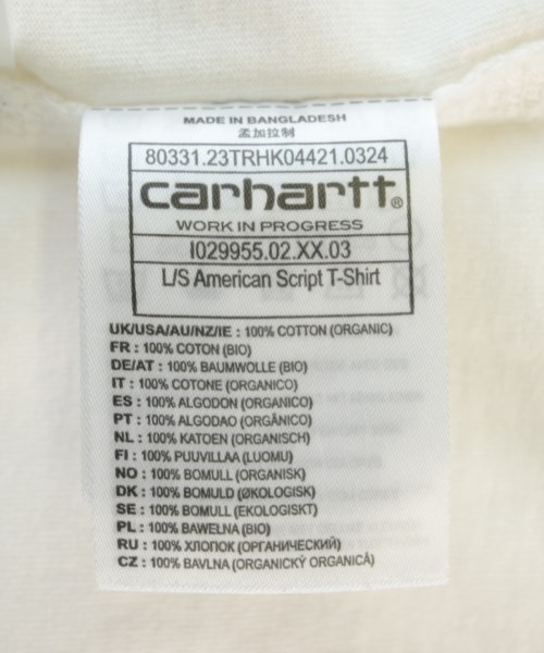 Carhartt（カーハート）Tシャツ・カットソー 白 サイズ:M メンズ/2200718197025