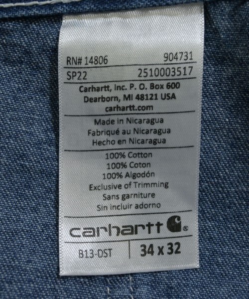 Carhartt（カーハート）デニムパンツ 青 サイズ:34(XL位) メンズ/2200636383159