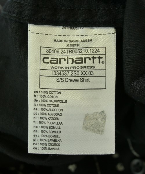 Carhartt（カーハート）カジュアルシャツ 黒 サイズ:XL メンズ/2200708126011