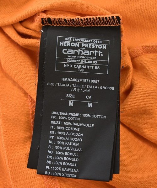 Carhartt（カーハート）Tシャツ・カットソー オレンジ サイズ:M メンズ/2200708816011