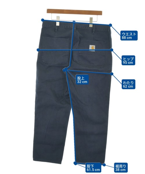 Carhartt（カーハート）クロップドパンツ 紺 サイズ:32(L位) メンズ/2200705800112