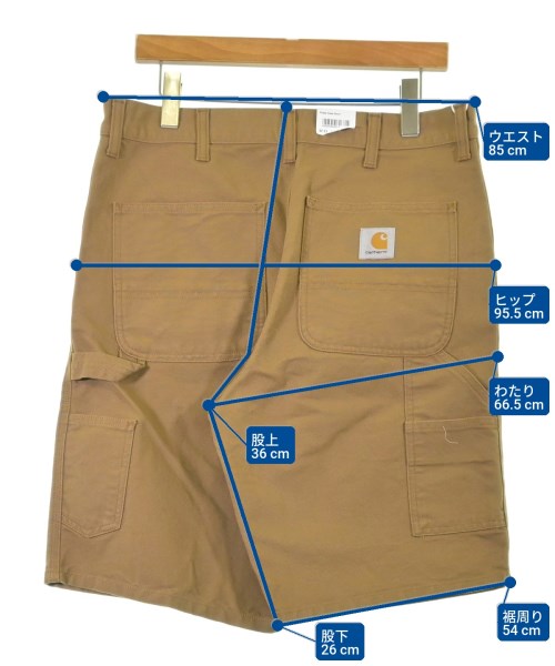 Carhartt（カーハート）ショートパンツ 茶 サイズ:33(L位) メンズ/2200709834106