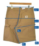 Carhartt（カーハート）ショートパンツ 茶 サイズ:33(L位) メンズ/2200709834106