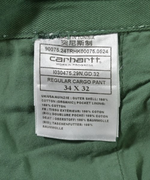 Carhartt（カーハート）カーゴパンツ 緑 サイズ:34(XL位) メンズ/2200666336057