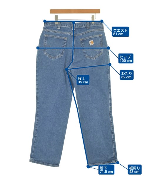 Carhartt（カーハート）デニムパンツ 青 サイズ:34(XL位) メンズ/2200734815040