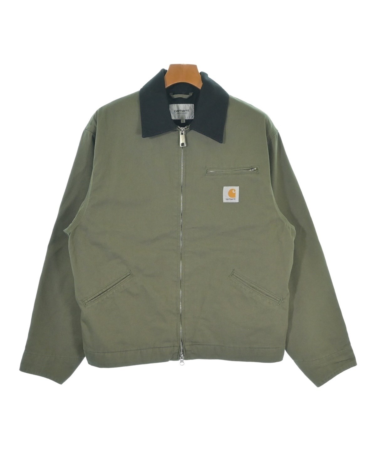 Carhartt カバーオール デットグリーン　　状態◎ Carhartt（カーハート）カバーオール カーキ サイズ:S メンズ