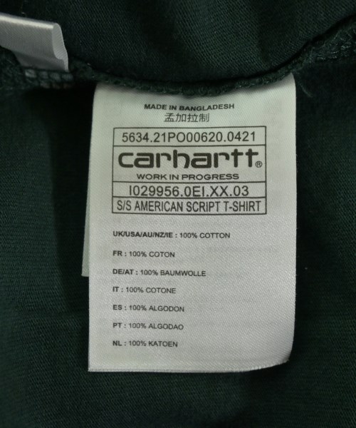 Carhartt（カーハート）Tシャツ・カットソー 緑 サイズ:M メンズ/2200723039051