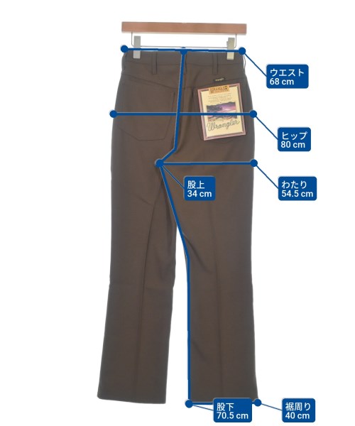 Wrangler（ラングラー）スラックス 茶 サイズ:S レディース/2200644593656