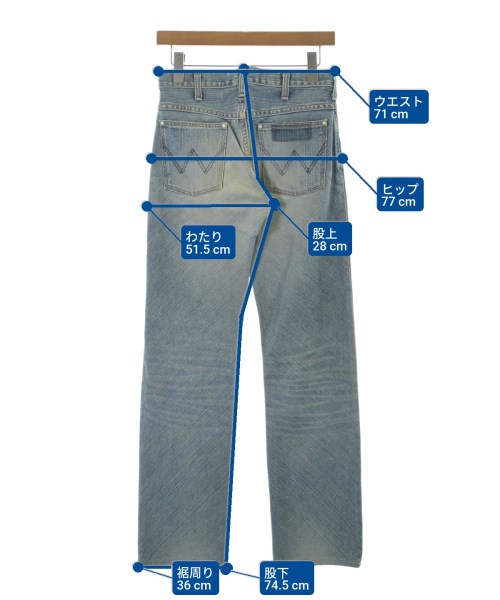 Wrangler（ラングラー）デニムパンツ 青 サイズ:28(S位) メンズ/2200542001079