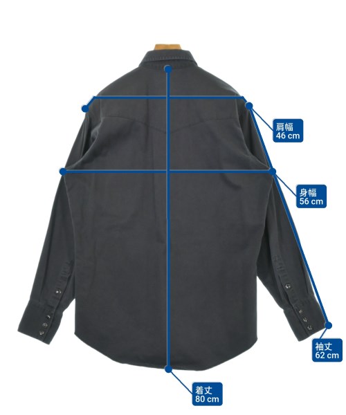 Wrangler（ラングラー）カジュアルシャツ グレー サイズ:F メンズ/2200576424110