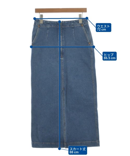 Wrangler（ラングラー）ロング・マキシ丈スカート 青 サイズ:M レディース/2200607671063