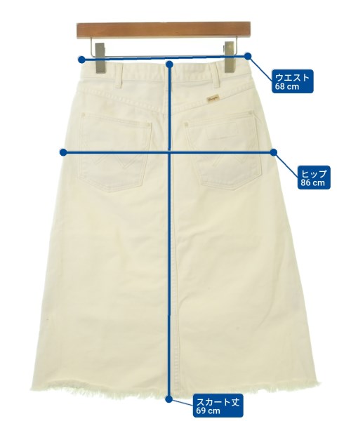 Wrangler（ラングラー）ロング・マキシ丈スカート 白 サイズ:S レディース/2200608959023