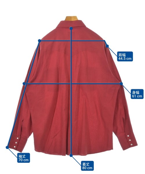 Wrangler（ラングラー）カジュアルシャツ 赤 サイズ:-(XXL位) メンズ/2200616935927