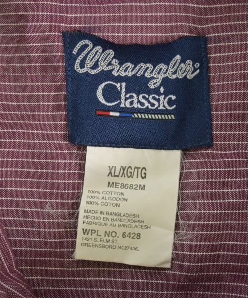 Wrangler（ラングラー）カジュアルシャツ 赤 サイズ:XL メンズ/2200606844116