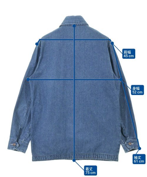 Wrangler（ラングラー）カバーオール 青 サイズ:-(L位) メンズ/2200603211034