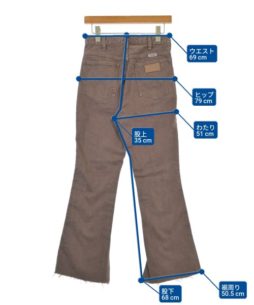 Wrangler（ラングラー）デニムパンツ 茶 サイズ:S レディース/2200675216012
