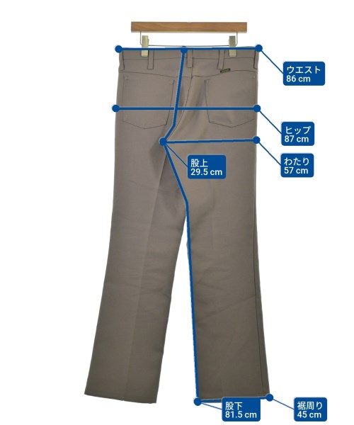 Wrangler（ラングラー）スラックス 茶 サイズ:34(XL位) メンズ/2200681152069