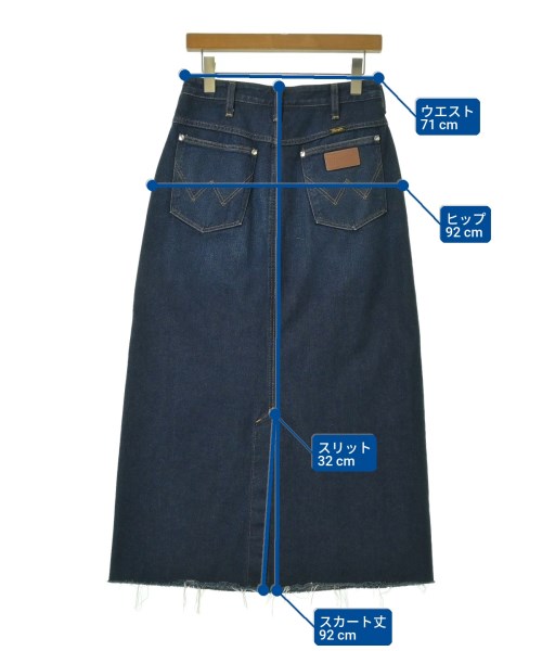 Wrangler（ラングラー）ロング・マキシ丈スカート 紺 サイズ:38(M位) レディース/2200686686019