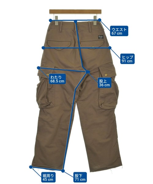 Wrangler（ラングラー）カーゴパンツ 茶 サイズ:XS レディース/2200699294027