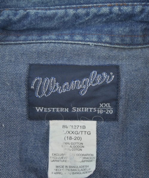 Wrangler（ラングラー）カジュアルシャツ 青 サイズ:XXL メンズ/2200646931074