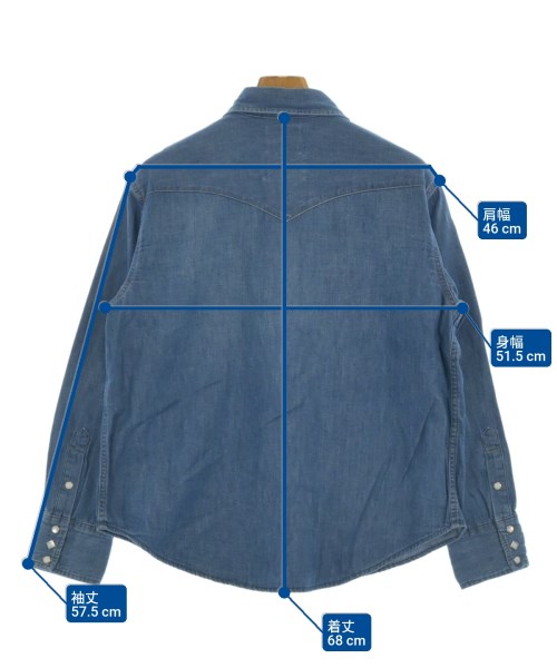 Wrangler（ラングラー）カジュアルシャツ 青 サイズ:S レディース/2200643644854