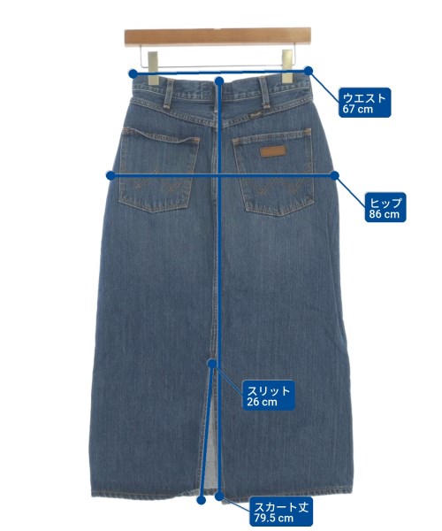 Wrangler（ラングラー）ロング・マキシ丈スカート 青 サイズ:38(M位) レディース/2200708521168