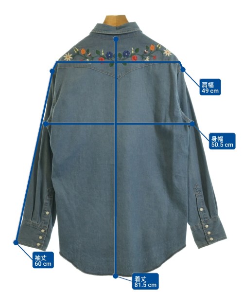 Wrangler（ラングラー）カジュアルシャツ 青 サイズ:M レディース/2200728577039