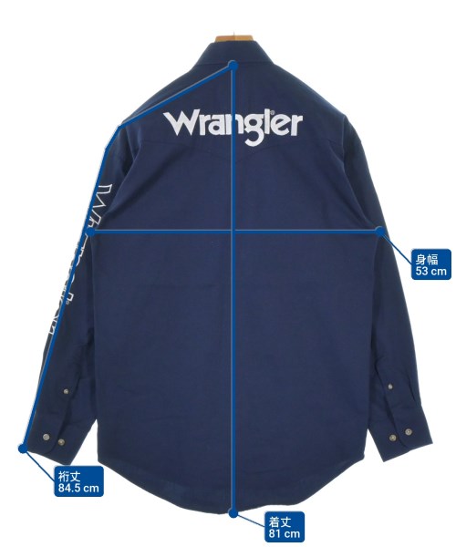 Wrangler（ラングラー）カジュアルシャツ 紺 サイズ:S メンズ/2200685771044