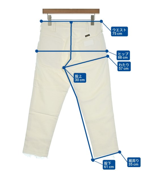 Wrangler（ラングラー）デニムパンツ 白 サイズ:27(M位) レディース/2200680854049